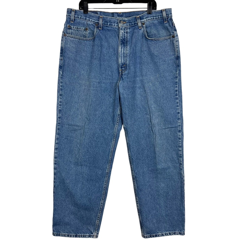 LEVIS MEN SIZE‎ 40x30 (38x29 Actual) RELAXED STRAIGHT LEG MEDIUM WASH JEANS